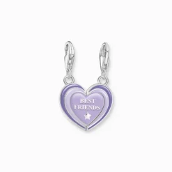 Thomas Sabo Charm BEST FRIEND Hjärta Lila 2046-664-13