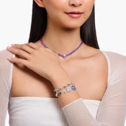 Thomas Sabo Charm BEST FRIEND Hjärta Lila 2046-664-13