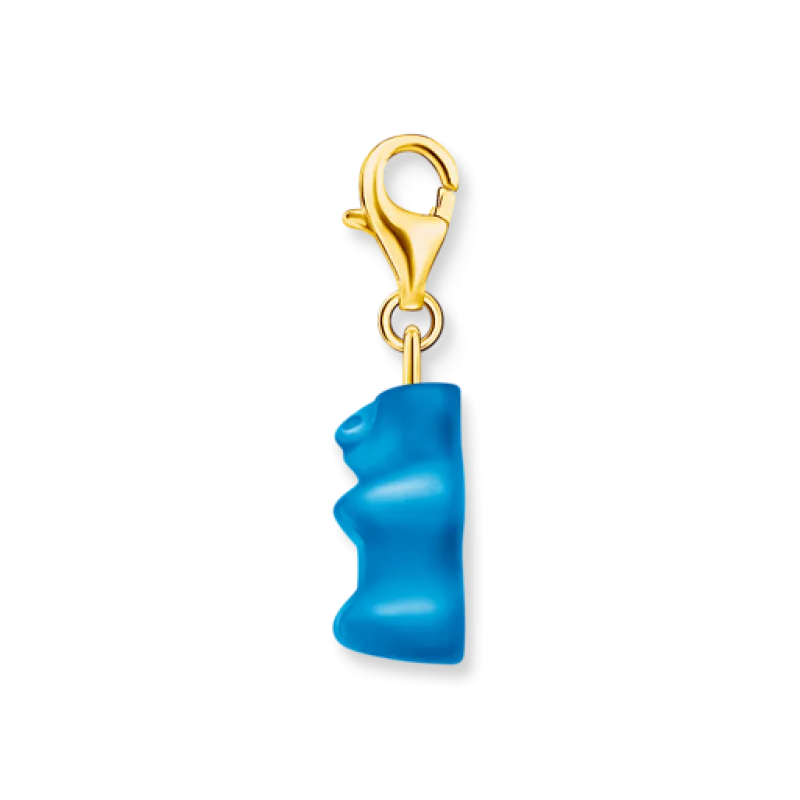 Thomas Sabo Charm Gummibjörn Blå/Guld 2182-413-1