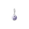 Thomas Sabo Charm-hängsmycke lila yin & yang silver