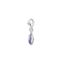 Thomas Sabo Charm-hängsmycke lila yin & yang silver