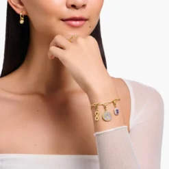 Thomas Sabo Charm Oktagon Lila 2034-565-13