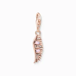 Thomas Sabo Fenixfjäder med rosa stenar roséguld – 1906