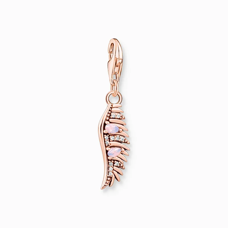 Thomas Sabo Fenixfjäder med rosa stenar roséguld – 1906