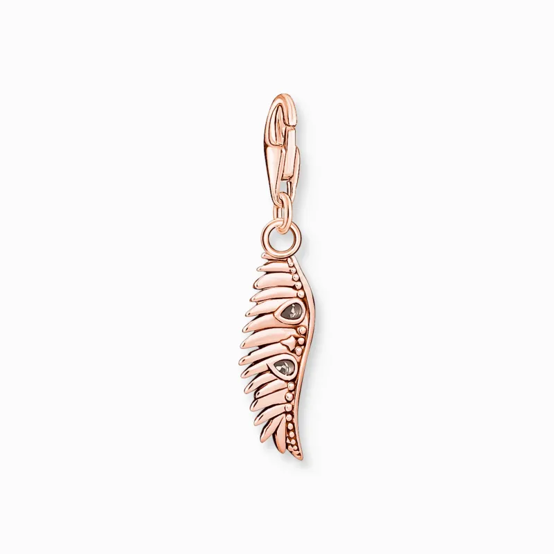 Thomas Sabo Fenixfjäder med rosa stenar roséguld – 1906