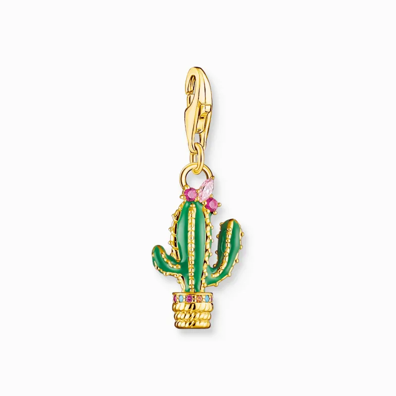 Thomas Sabo Grön kaktus guldpläterad – 1928