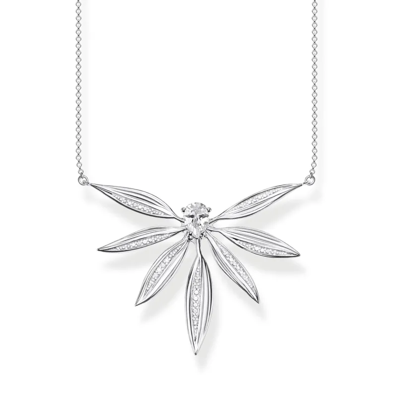 Thomas Sabo Halsband Blad Stora Silver – KE1950-051-14
