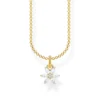 Thomas Sabo Halsband blomma vita stenar – KE2103-414-14