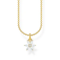 Thomas Sabo Halsband blomma vita stenar – KE2103-414-14