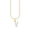 Thomas Sabo Halsband BOKSTAV V Guld KE2261-414-14