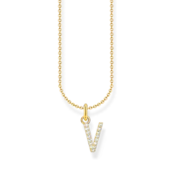 Thomas Sabo Halsband BOKSTAV V Guld KE2261-414-14