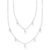 Thomas Sabo Halsband dubbelt silver med vita stenar – KE2072-051-14 (MEGA KAMPANJ)