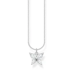 Thomas Sabo Halsband fjäril vita stenar – KE2101-051-14