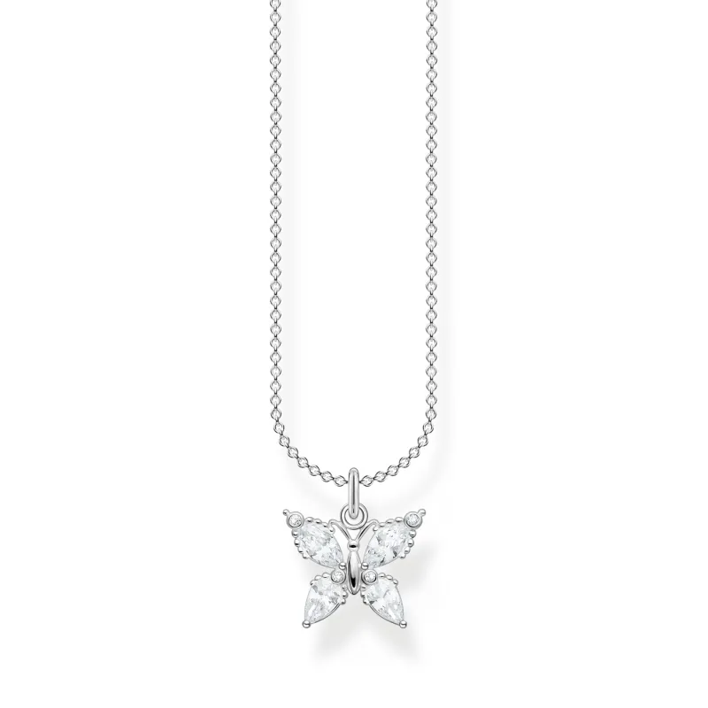 Thomas Sabo Halsband fjäril vita stenar – KE2101-051-14