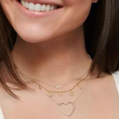 Thomas Sabo Halsband hjärta silver – KE2138-001-21