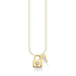 Thomas Sabo Halsband hänglås med nyckel guld – KE2122-414-14 (MEGA KAMPANJ)