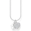 Thomas Sabo Halsband Klöverblad med Hjärta Pavé – KE2047-051-14