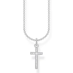 Thomas Sabo Halsband Kors Pavé – KE2043-051-14