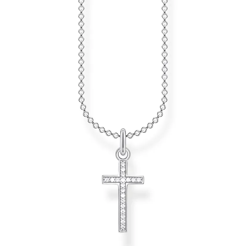 Thomas Sabo Halsband Kors Pavé – KE2043-051-14