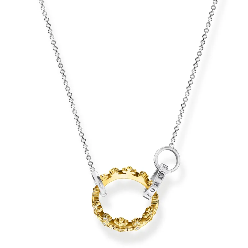 Thomas Sabo Halsband Krona Guld Large – KE1988-849-7