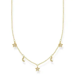 Thomas Sabo Halsband Månar och Stjärnor Guld – KE2074-414-14