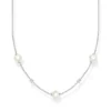 Thomas Sabo Halsband pärlor med vita stenar silver – KE2120-167-14
