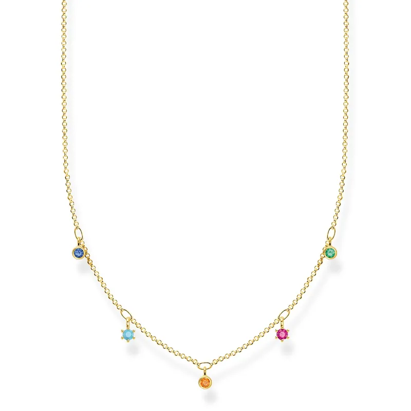 Thomas Sabo Halsband Stenar i Färg Guld – KE2071-488-7
