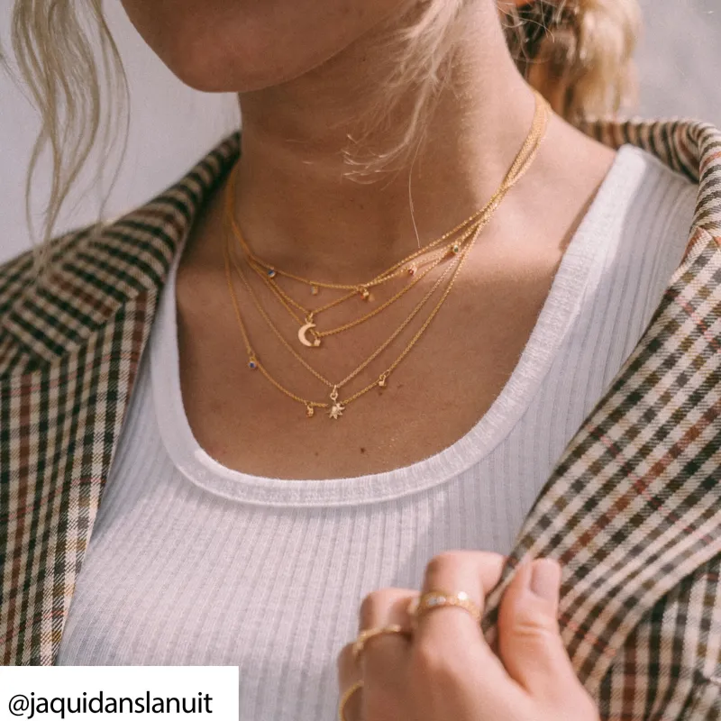 Thomas Sabo Halsband Stenar i Färg Guld – KE2071-488-7