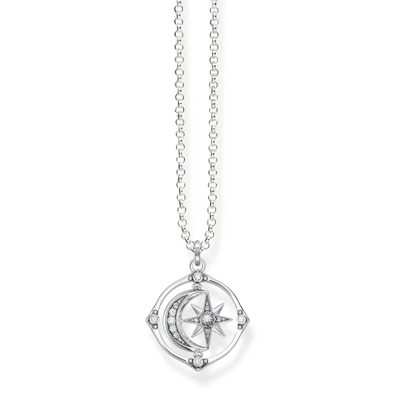 Thomas Sabo Halsband Stjärna & Måne Silver (Rörliga) – KE1985-643-14