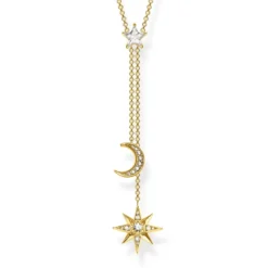 Thomas Sabo Halsband Stjärna & Måne Guld – KE1900-414-14
