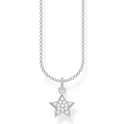 Thomas Sabo Halsband Stjärna Pavé Silver – KE2052-051-14