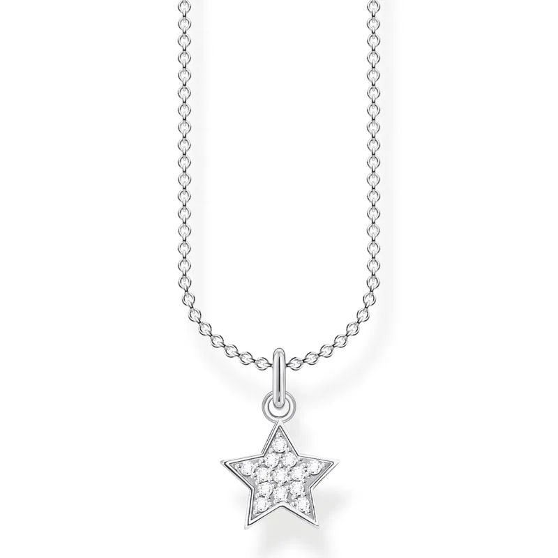 Thomas Sabo Halsband Stjärna Pavé Silver – KE2052-051-14