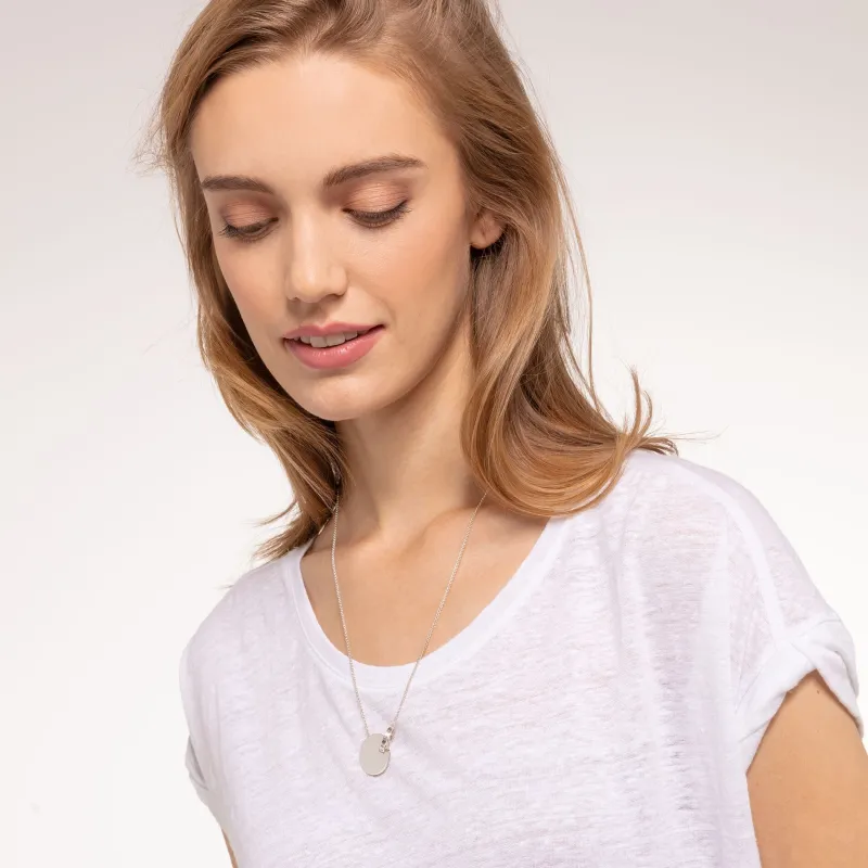 Thomas Sabo Halsband Together Stort Mynt med Ring Silver – KE1948-637-21