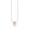 Thomas Sabo Halsband Tree of Love med vita stenar roséguld – KE2126-416-14