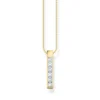 Thomas Sabo Halsband vita stenar pavé Guld- KE2113-414-14