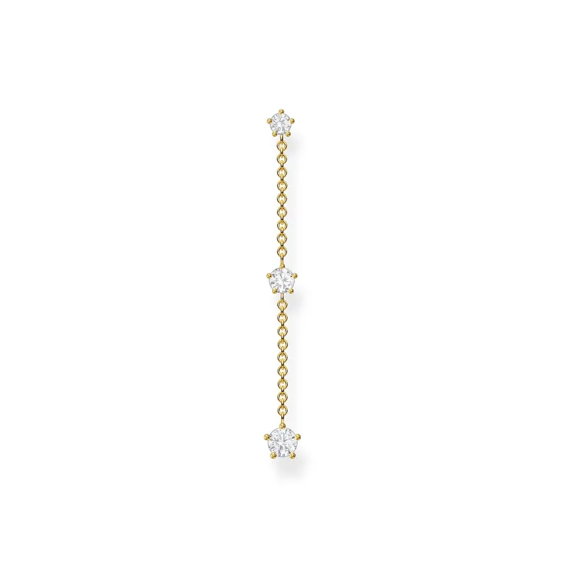 Thomas Sabo Individuellt Örhängen Vita Stenar Guld – H2150-414-14