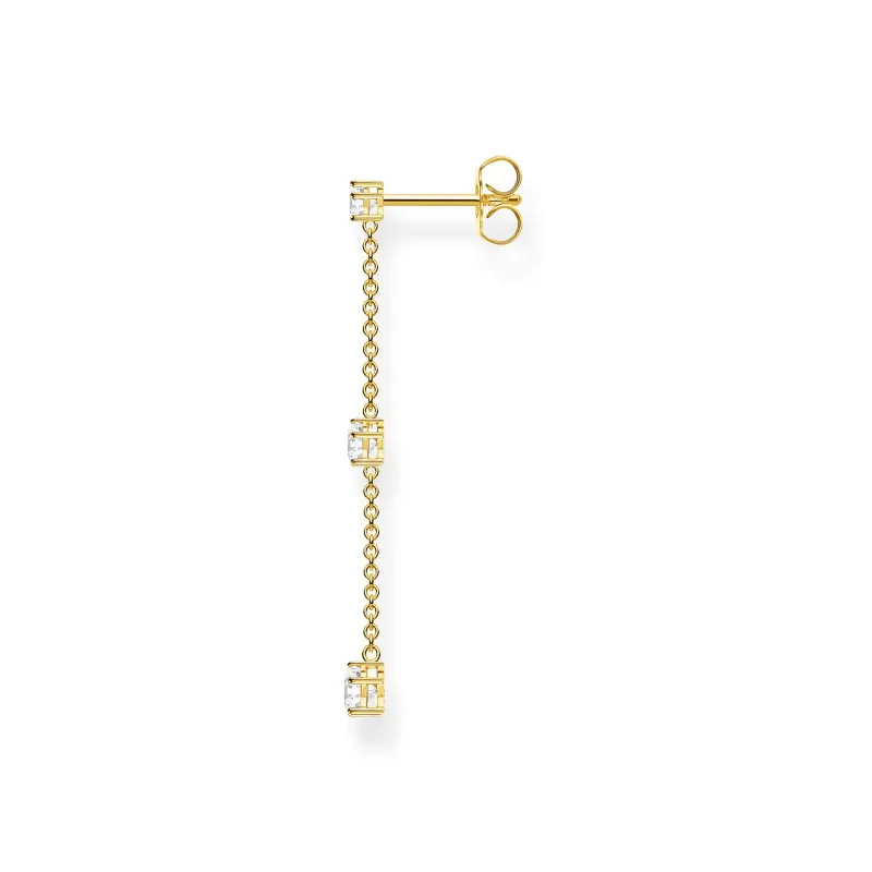 Thomas Sabo Individuellt Örhängen Vita Stenar Guld – H2150-414-14