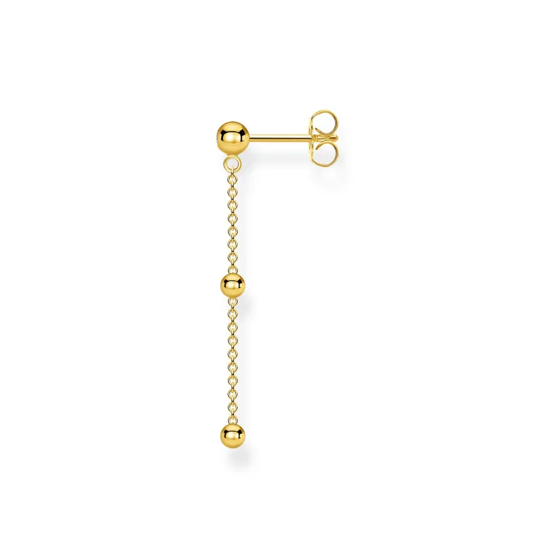 Thomas Sabo Individuellt Örhängen Kulor Med Vita Stenar Guld – H2149-414-14