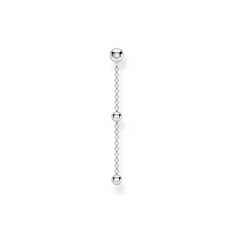 Thomas Sabo Individuellt Örhängen Kulor Med Vita Stenar Silver – H2149-051-14 (MEGA KAMPANJ)