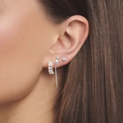 Thomas Sabo Individuellt Örhängen Vit Sten Silver – H2183-051-14