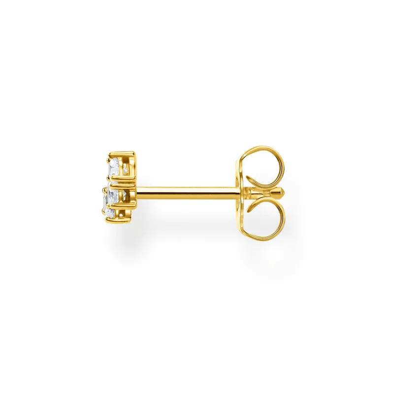 Thomas Sabo Individuellt Stiftörhängen Vita Stenar Guld – H2132-414-14