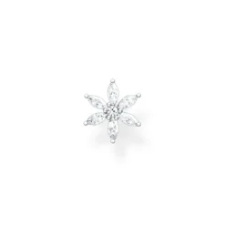 Thomas Sabo Individuellt Stiftörhängen Blomma Vit Stenar Silver – H2196-051-14