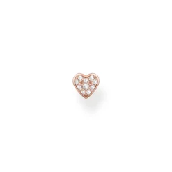 Thomas Sabo Individuellt Stiftörhängen Hjärta Med Pavé Roséguld- H2145-416-14 (MEGA KAMPANJ)
