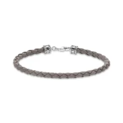 Thomas Sabo Läderarmband grå – A2011-682-5