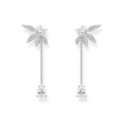 Thomas Sabo Örhängen Blad Och Kedje Stora Silver – H2105-051-14