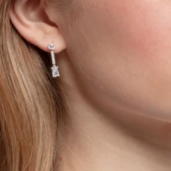 Thomas Sabo Örhängen Kantiga Stenar Vita – H2091-051-14 (MEGA KAMPANJ)