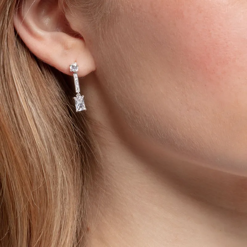 Thomas Sabo Örhängen Kantiga Stenar Vita – H2091-051-14 (MEGA KAMPANJ)