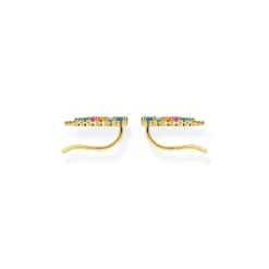 Thomas Sabo Örhängen Öronklättrare Stenar I Färg Guld – H2158-488-7