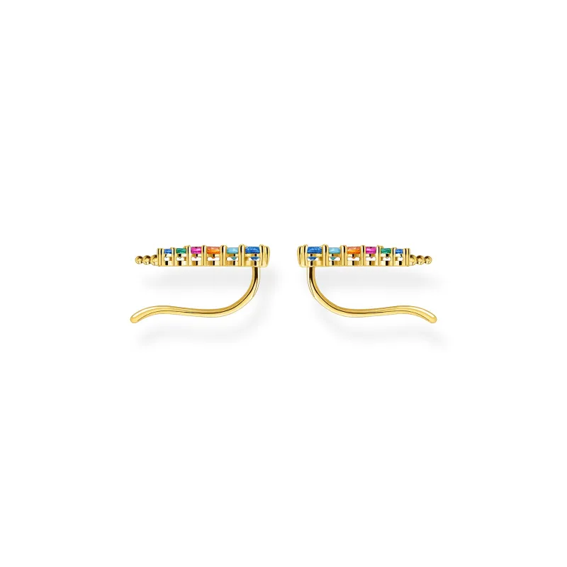 Thomas Sabo Örhängen Öronklättrare Stenar I Färg Guld – H2158-488-7