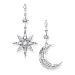 Thomas Sabo Örhängen Royalty Stjärna & Måne Silver – H2026-643-14 (MEGA KAMPANJ)